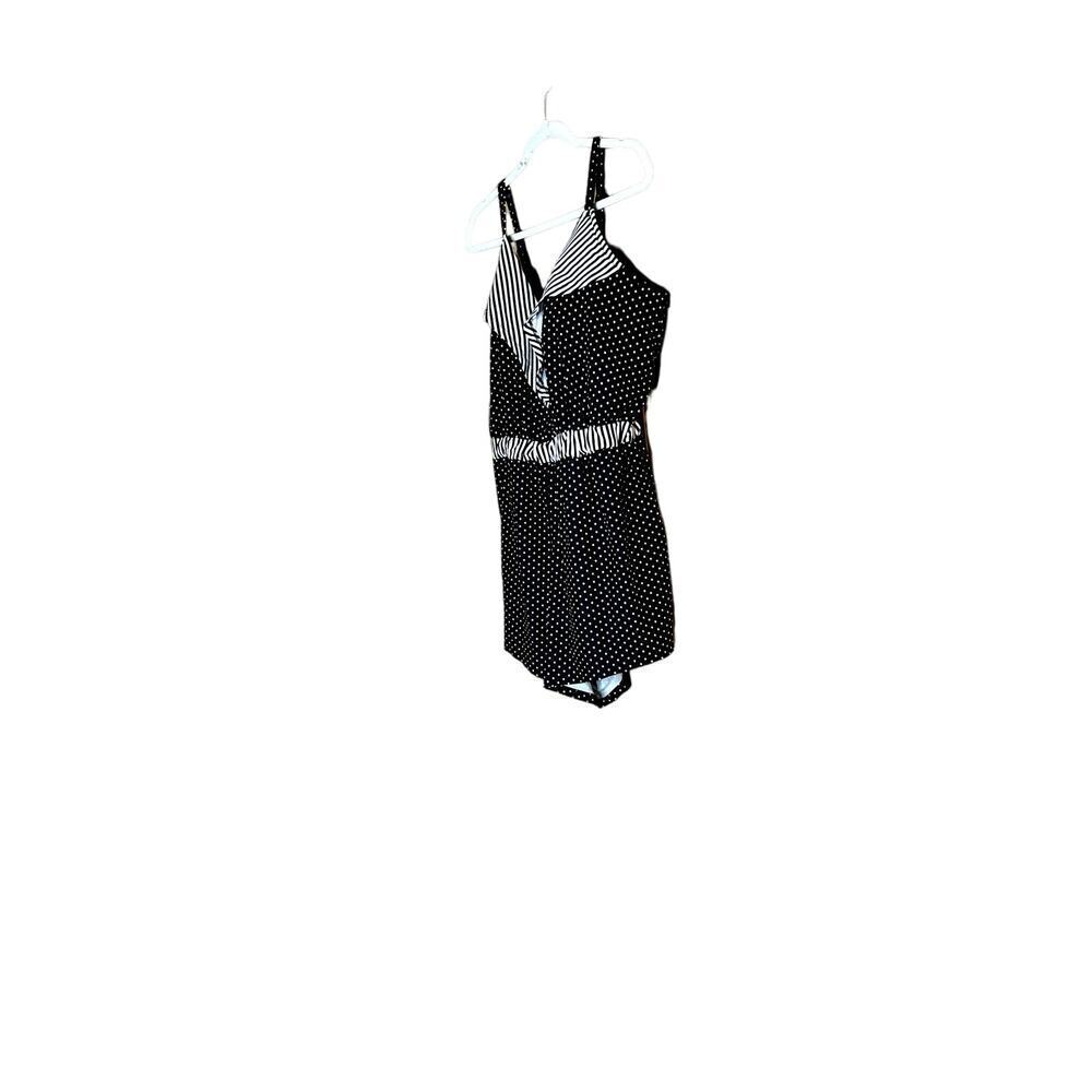 Cacique one-piece size 18 swimsuit black white no underwire - Picture 2 of 7